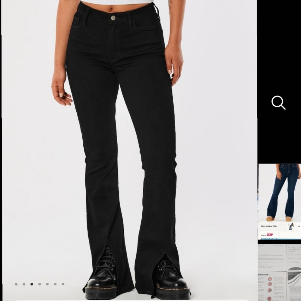 High rise vintage flare jeans hollister 15R